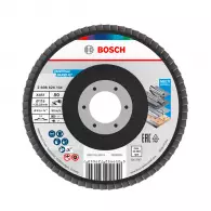 Диск ламелен BOSCH X431 115x22.23 P80, за шлайфане на метал и стомана, прав