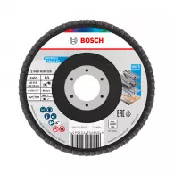 Диск ламелен BOSCH X431 115x22.23 P80, за шлайфане на метал и стомана, конусовиден