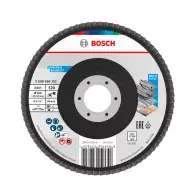 Диск ламелен BOSCH X431 125x22.23 P120, за шлайфане на метал и стомана, прав