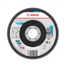 Диск ламелен BOSCH X431 125x22.23 P40, за шлайфане на метал и стомана, прав - small