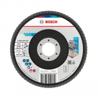 Диск ламелен BOSCH X431 125x22.23 P80, за шлайфане на метал и стомана, конусовиден
