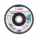 Диск ламелен BOSCH X431 150x22.23 P60, за шлайфане на метал и стомана, конусовиден - small