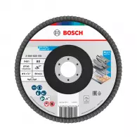 Диск ламелен BOSCH X431 150x22.23 P80, за шлайфане на метал и стомана, конусовиден