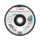 Диск ламелен BOSCH X431 180x22.23 P60, за шлайфане на метал и стомана, конусовиден - small