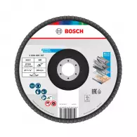 Диск ламелен BOSCH X431 180x22.23 P60, за шлайфане на метал и стомана, конусовиден