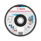 Диск ламелен BOSCH X431 180x22.23 P80, за шлайфане на метал и стомана, конусовиден - small