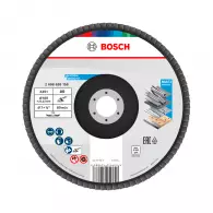 Диск ламелен BOSCH X431 180x22.23 P80, за шлайфане на метал и стомана, конусовиден