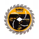 Диск с твърдосплавни пластини DEWALT 190/1.55 Z=24, за дървесина, шперплат, MDF и ПДЧ - small