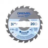 Диск с твърдосплавни пластини DREMEL 85/1.0/15 Z=20, дърво, ламиниран паркет