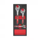 Ключ раздвижeн комплект MILWAUKEE 3 части, 150,200,250мм, CRV,хромиран - small