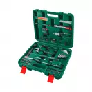 Комплект инструменти BOSCH Advanced 73части, накрайници, отвертка, клещи, чук, нивелир, ролетка, в куфар - small, 281744