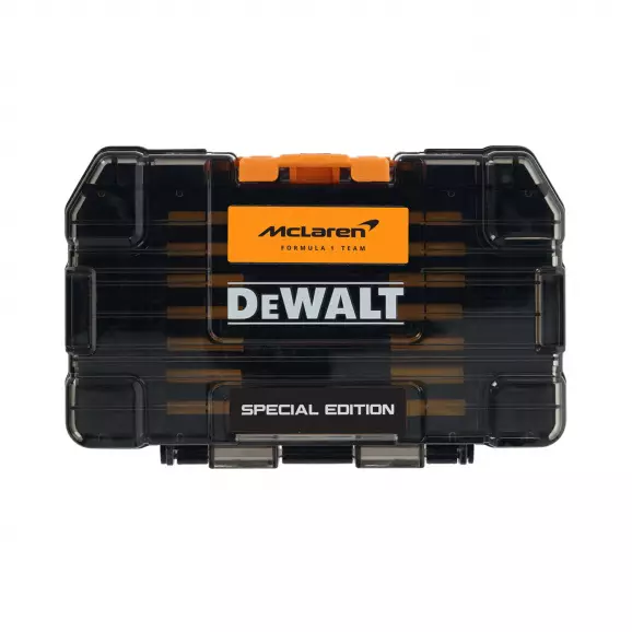 Комплект накрайници DEWALT McLaren F1 51 части, PH, PZ, TX, с магнитен държач