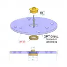 Копирен пръстен за фреза комплект CMT 7 бр. - small, 281661