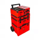 Куфар за инструменти на колела RAIDER 556x1120x424мм, пластмаса, червен - small, 279677