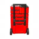 Куфар за инструменти на колела RAIDER 556x1120x424мм, пластмаса, червен - small, 279678