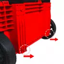 Куфар за инструменти на колела RAIDER 556x1120x424мм, пластмаса, червен - small, 279680
