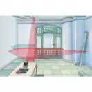 Линеен лазерен нивелир LASERLINER SmartCross-Laser X, 2 лазерни линии, точност 3mm/10m, автоматично - small, 287323