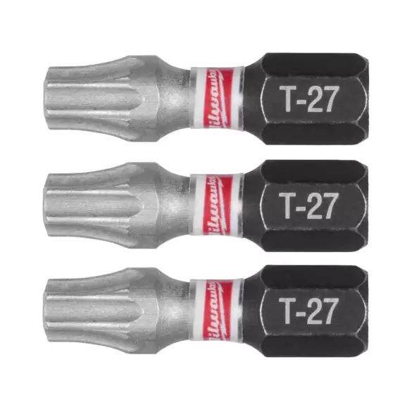 Накрайник MILWAUKEE Shockwave Impact Duty TORX 27x25мм 3броя, C6.3, 1/4