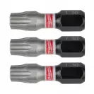 Накрайник MILWAUKEE Shockwave Impact Duty TORX 30x25мм 3броя, C6.3, 1/4