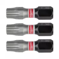 Накрайник MILWAUKEE Shockwave Impact Duty TORX 30x25мм 3броя, C6.3, 1/4