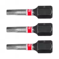Накрайник шестограм MILWAUKEE Shockwave Impact Duty 3.0x25мм 3бр., C6.3