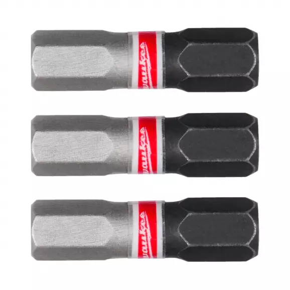 Накрайник шестограм MILWAUKEE Shockwave Impact Duty 6.0x25мм 3бр., C6.3