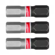 Накрайник шестограм MILWAUKEE Shockwave Impact Duty 6.0x25мм 3бр., C6.3