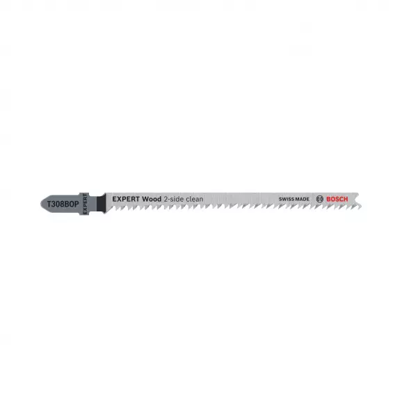 Нож за прободен трион BOSCH Expert Wood T308BOP 2.2х117мм 3броя, за дървесина, HCS, Т-захват, праволинейно рязане