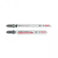 Нож за прободен трион BOSCH T101BR + T128BHM 26 броя, за дървесина, ламинат, HCS, Т-захват, праволинейно рязане