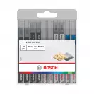 Нож за прободен трион комплект BOSCH 10бр, за дърво и метал, U-захват - small, 281838