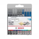 Нож за прободен трион комплект BOSCH 10бр, за дърво и метал, Т-захват - small, 281842