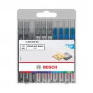 Нож за прободен трион комплект BOSCH 10бр, за дърво и метал, Т-захват - small, 281844