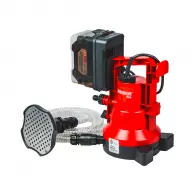 Помпа потопяема акумулаторна RAIDER RDP-CWP20, 20V, 2.0-6.0Ah, Li-ion, Q=53/min, за чиста вода, за леко замърсена