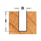 Прав фрезер CMT Contractor D=4мм I=11мм L=51мм S=8мм Z=1, HW, RH - small, 278149