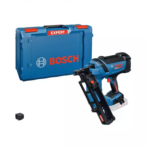 Такер акумулаторен BOSCH EXPERT EXNH18V-90R, 18V, 2.0-6.0Ah, Li-Ion, за гвоздеи 50-90мм, безчетков 