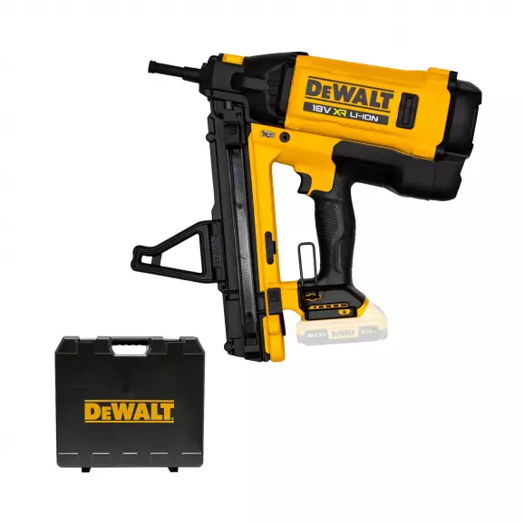 Такер акумулаторен DEWALT DGN845N-XJ, 18V, 1.5-6.0Ah, Li-Ion, за гвоздеи 13-40мм, (тип CCN), безчетков