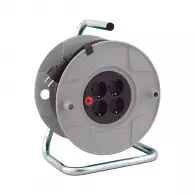 Удължител на макара BRENNENSTUHL AK 260 25м, 3x1.5, H05VV-F, 4 монофазни контакта, IP20