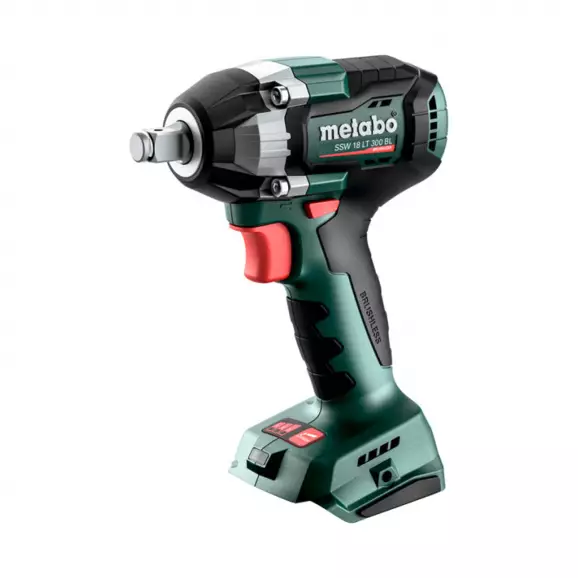 Акумулаторен гайковерт ударен METABO SSW 18 LT 300 BL Solo, 18V, 2.0-5.5Ah, Li-Ion, 1/2
