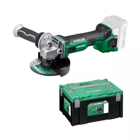 Акумулаторен ъглошлайф HITACHI/HIKOKI G1813DE-W2Z, 18V, 1.5-8.0Ah, Li-Ion, ф125мм, безчетков