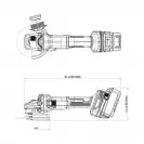 Акумулаторен ъглошлайф HITACHI/HIKOKI G1813DE-W2Z, 18V, 1.5-8.0Ah, Li-Ion, ф125мм, безчетков - small, 282060