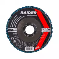 Диск почистващ RAIDER 125x14x22.23мм, за ръжда, боя, лак и други замърсявания