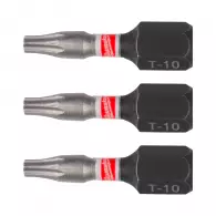 Накрайник MILWAUKEE Shockwave Impact Duty TORX 10x25мм 3броя, C6.3, 1/4