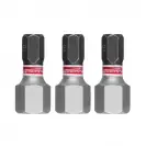 Накрайник шестограм MILWAUKEE Shockwave Impact Duty 10x25мм 3бр., C6.3 - small