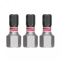Накрайник шестограм MILWAUKEE Shockwave Impact Duty 10x25мм 3бр., C6.3