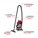 Прахосмукачка EINHELL TC-VC 2045 S, 900W, -л/мин, 20л - small, 281133