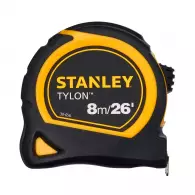 Ролетка пластмасов корпус STANLEY TYLON 8м x 25мм, гумирана, EC-клас 2
