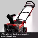 Снегорин акумулаторен EINHELL GP-ST 36/53 Li E BL-Solo, 4x18V, 2.0-6.0Ah, 53см - small, 281103