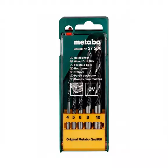Свредла METABO 4.0-10мм 5части, за бетон, цилиндрична опашка