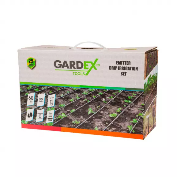 Маркуч за капково напояване GARDEX HARVEST GX 60м Set