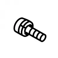 Винт с цилиндрична глава MAKITA M4x6 W, 1100, 1125, 2400B, 410, 4190D, 4190DW, 4190DWB, 4190DWD, 5014NB ...